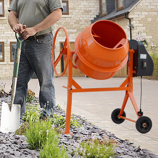 Durable and Versatile Cement Mixer with Easy Movement - House Comfort