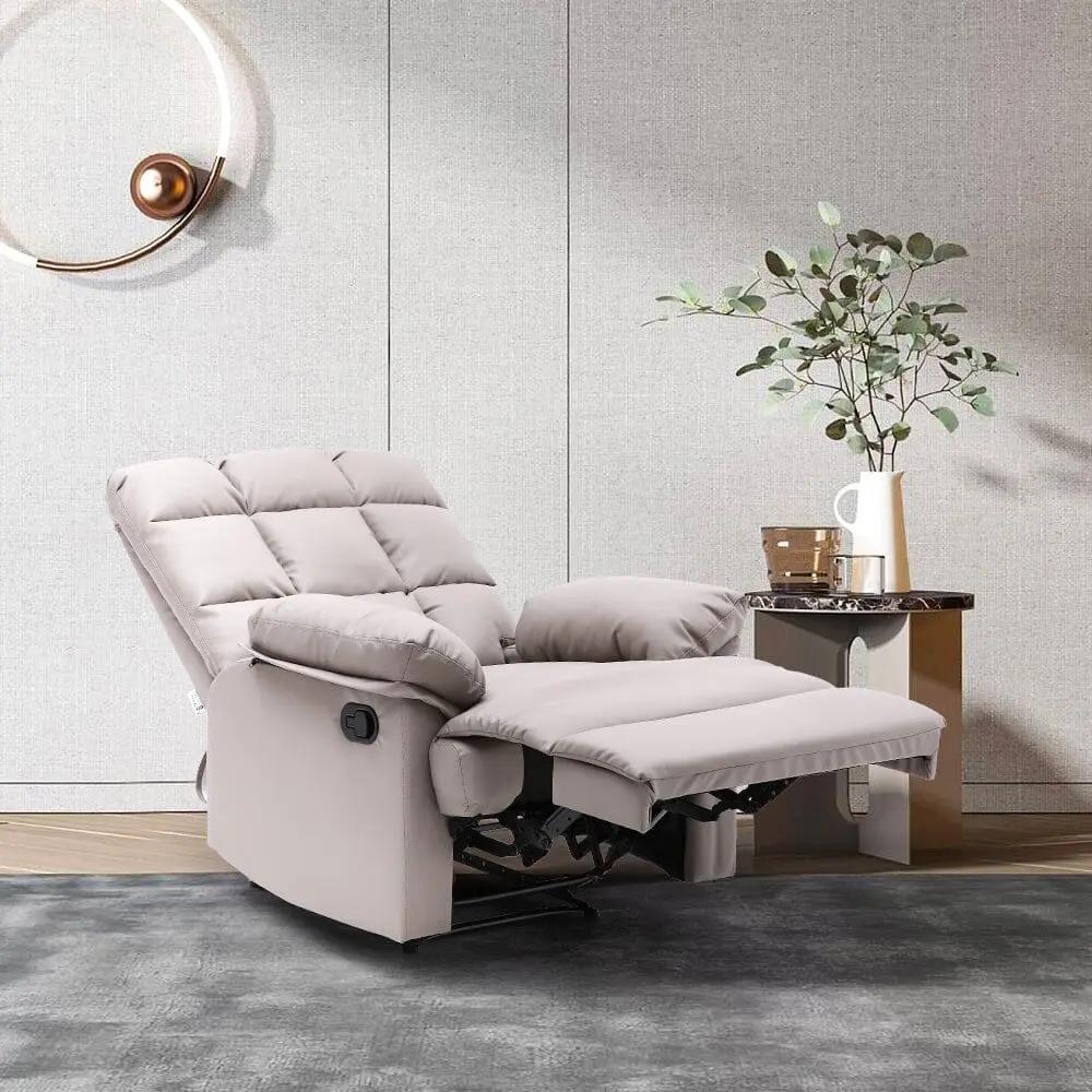 Faux Leather Upholstered Recliner Armchair - House Comfort