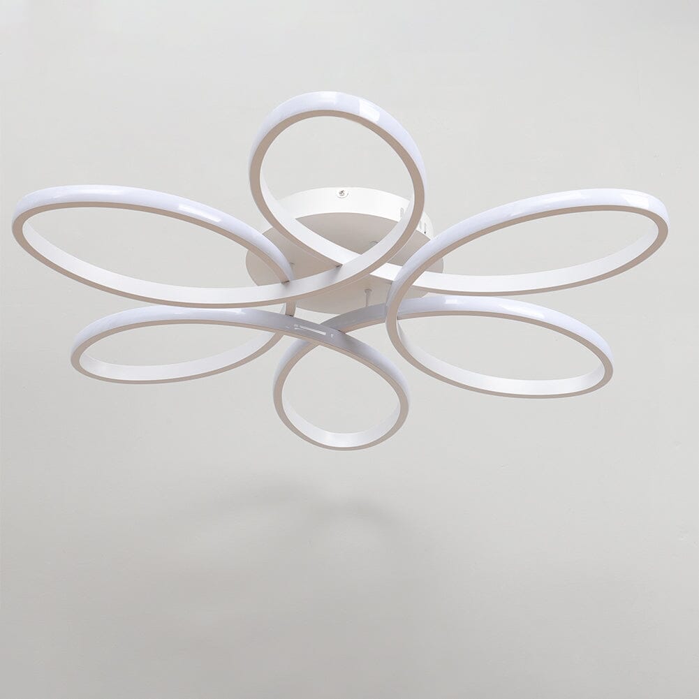 Floral Shape 6 Rings LED Ceiling Light Non - Dimmable - House Comfort