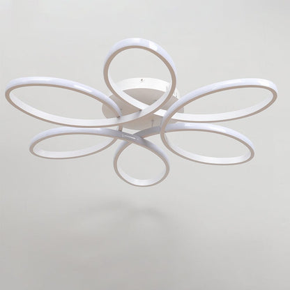 Floral Shape 6 Rings LED Ceiling Light Non - Dimmable - House Comfort