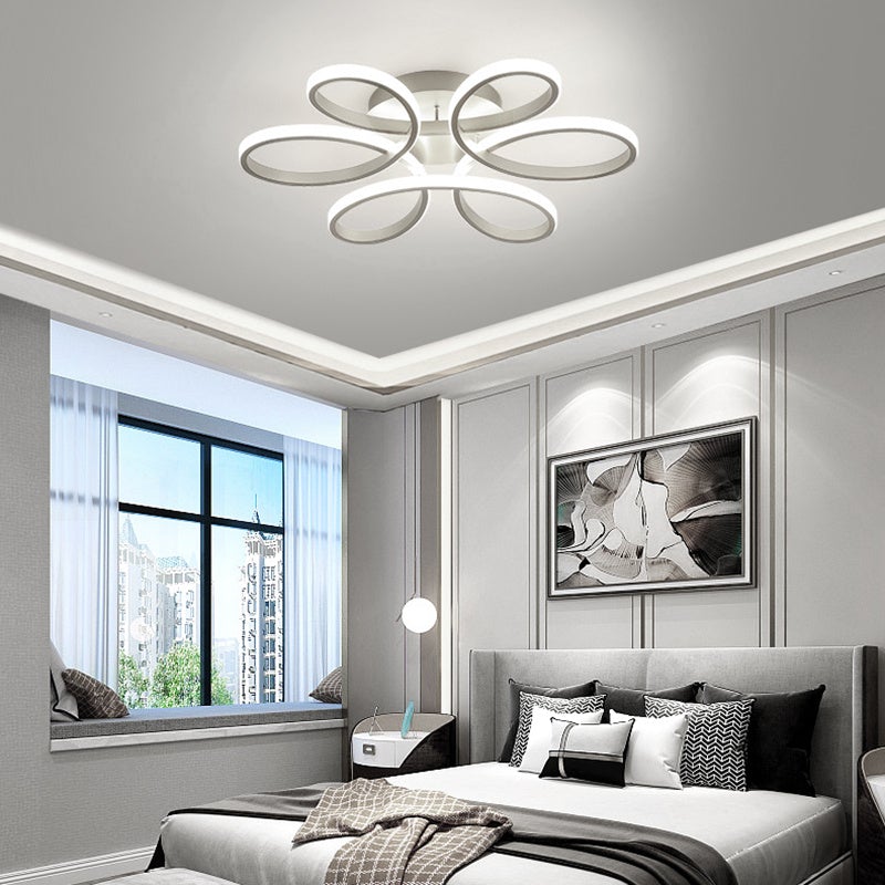 Floral Shape 6 Rings LED Ceiling Light Non - Dimmable - House Comfort