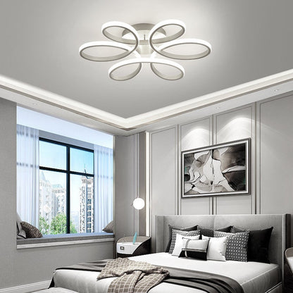 Floral Shape 6 Rings LED Ceiling Light Non - Dimmable - House Comfort