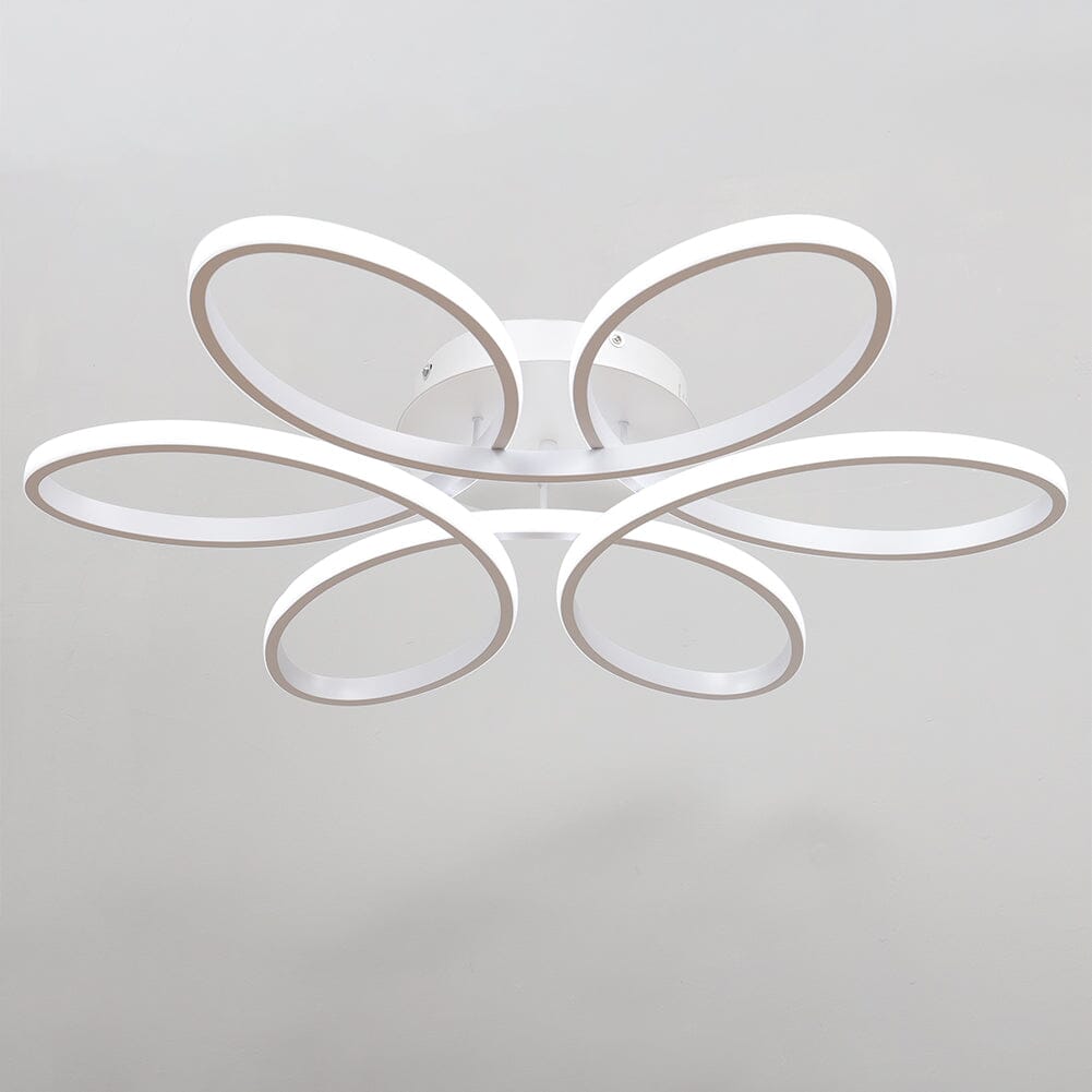 Floral Shape 6 Rings LED Ceiling Light Non - Dimmable - House Comfort
