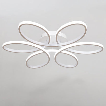 Floral Shape 6 Rings LED Ceiling Light Non - Dimmable - House Comfort