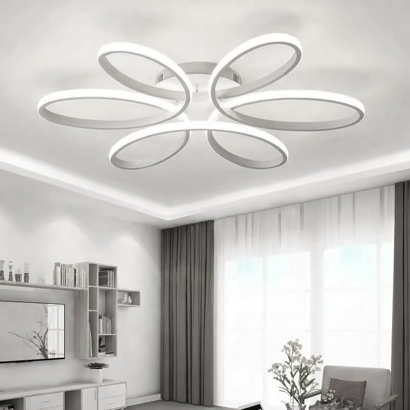 Floral Shape 6 Rings LED Ceiling Light Non - Dimmable - House Comfort
