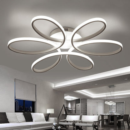 Floral Shape 6 Rings LED Ceiling Light Non - Dimmable - House Comfort