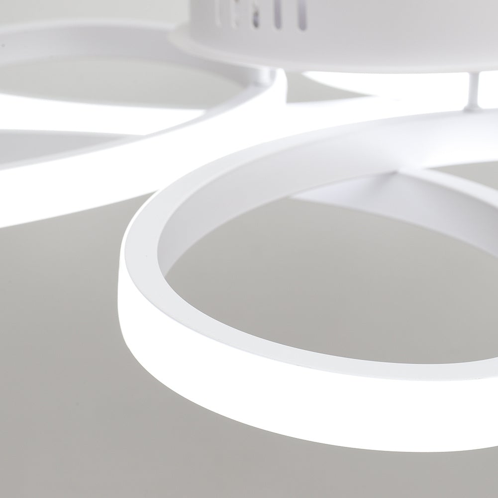 Floral Shape 6 Rings LED Ceiling Light Non - Dimmable - House Comfort