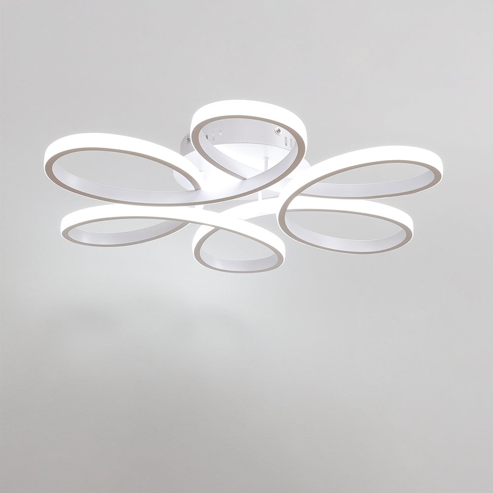 Floral Shape 6 Rings LED Ceiling Light Non - Dimmable - House Comfort