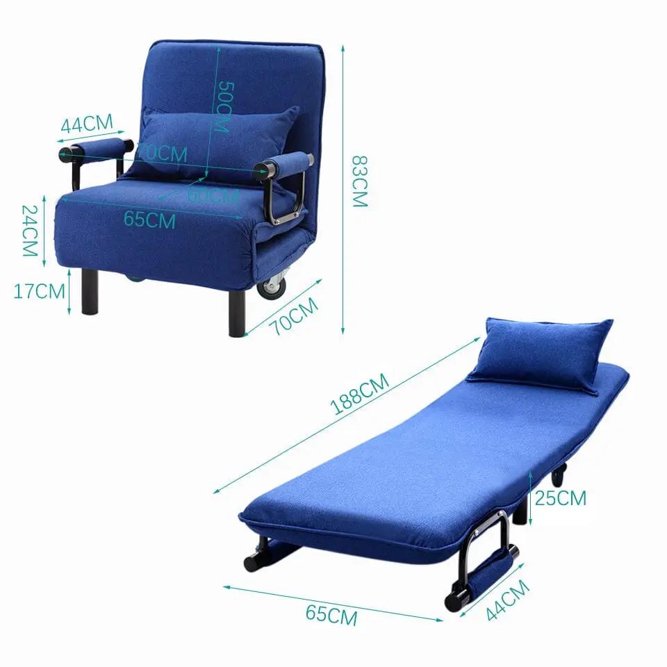 Foldable Sofa Bed and Leisure Recliner Armchair - House Comfort