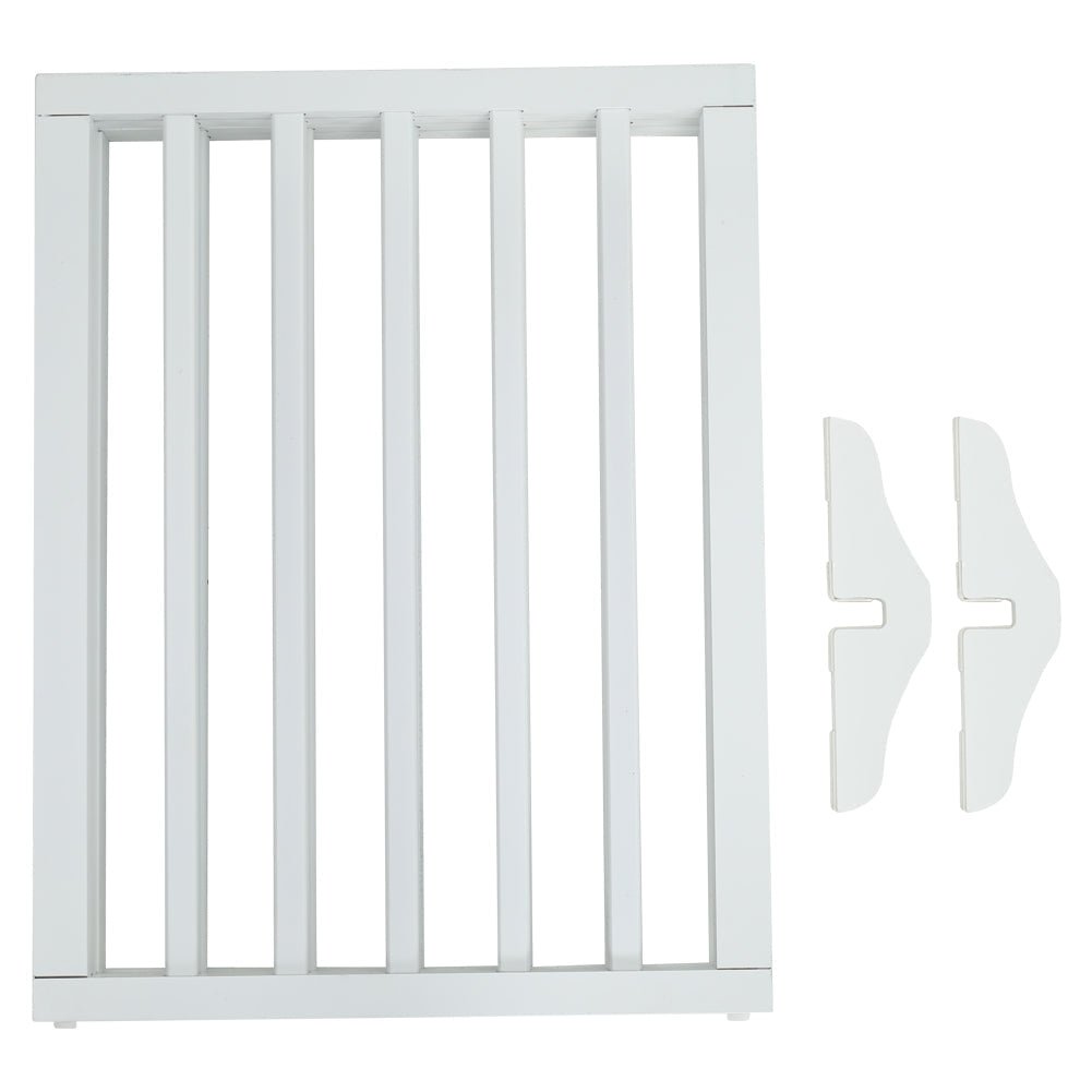 Folding Pet Gate 4 Panel Wooden Safety Gate with 360°Swivel Metal Hinges - House Comfort