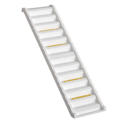 Folding Portable Dog Pet Stairs Ramp White - House Comfort