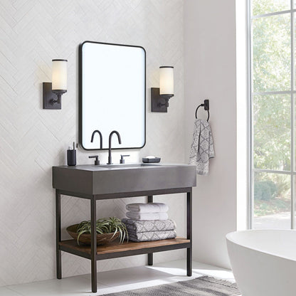 Framed Retangular LED Light Bathroom Vanity Mirror - House Comfort