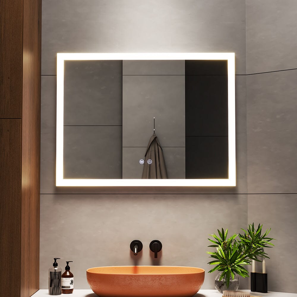 Frameless Anti - Fog Dimmable LED Wall Mirror - House Comfort