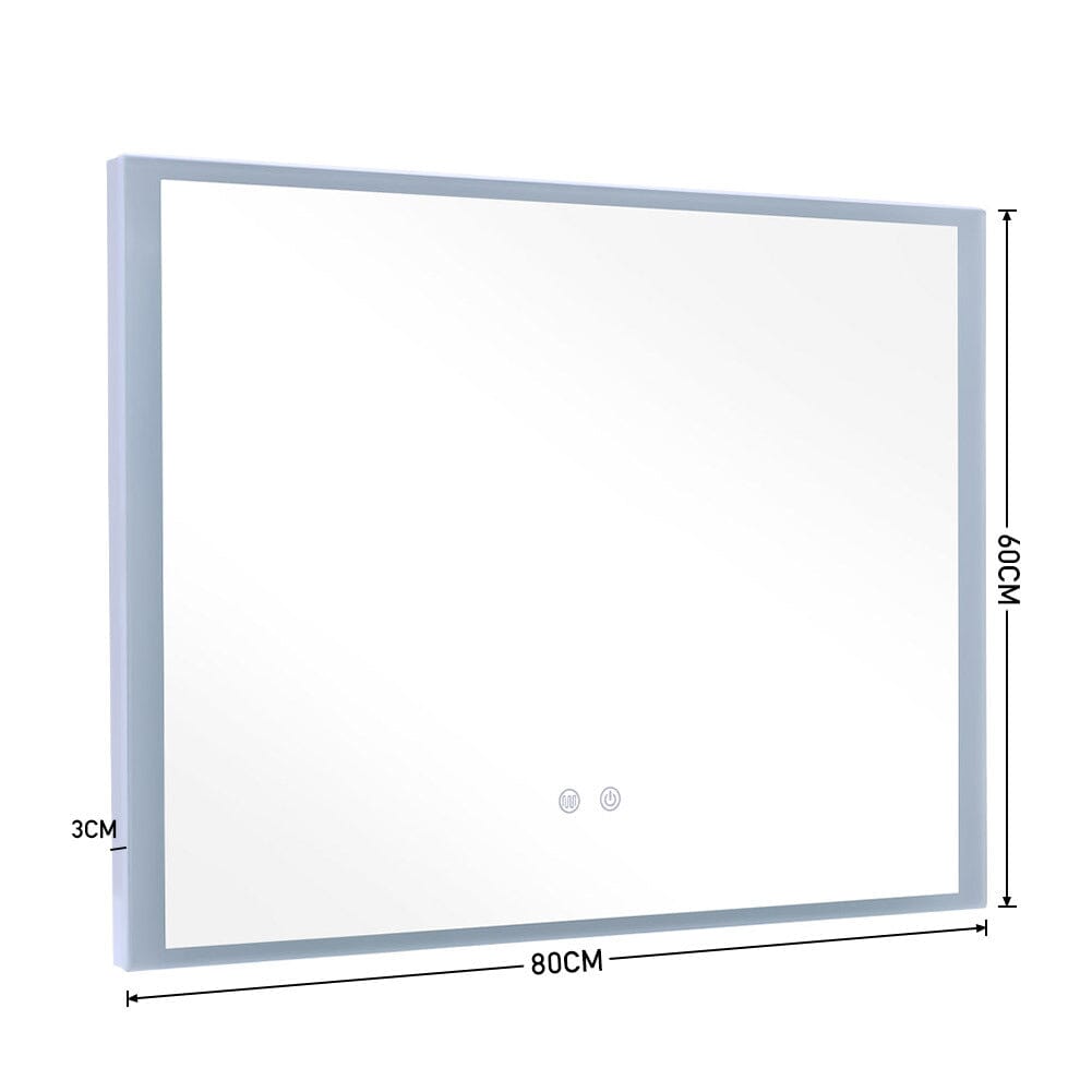 Frameless Anti - Fog Dimmable LED Wall Mirror - House Comfort