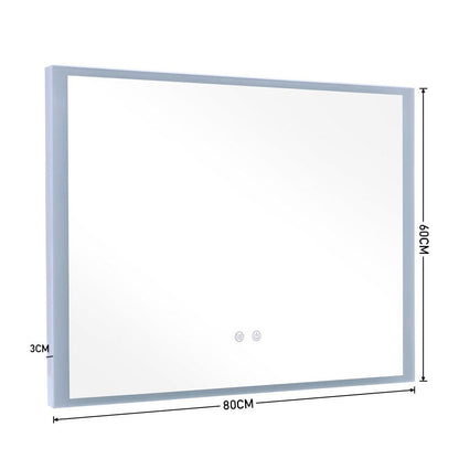 Frameless Anti - Fog Dimmable LED Wall Mirror - House Comfort