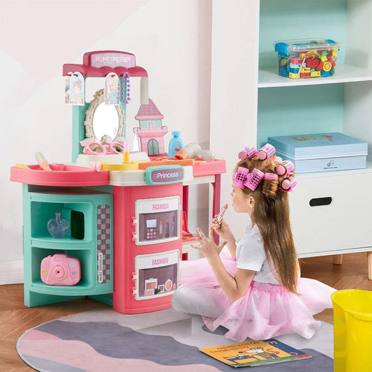 Fun Bucket - Shaped Toy Storage Vanity Table - House Comfort