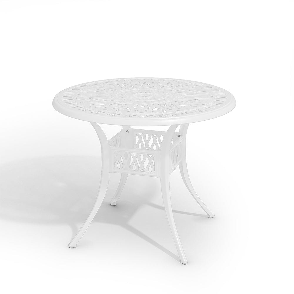 Garden Bistro Table Round Hollow Table with Parasol Hole - House Comfort