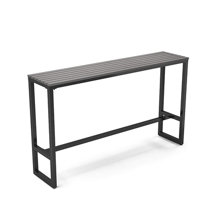 Garden Grey Dining High Table with Metal Legs - House Comfort