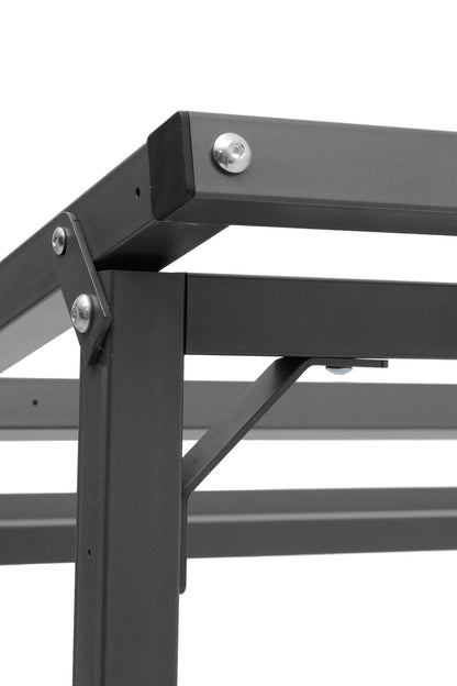 Garden Metal Tube Firewood Rack with PE Cover Roof - House Comfort