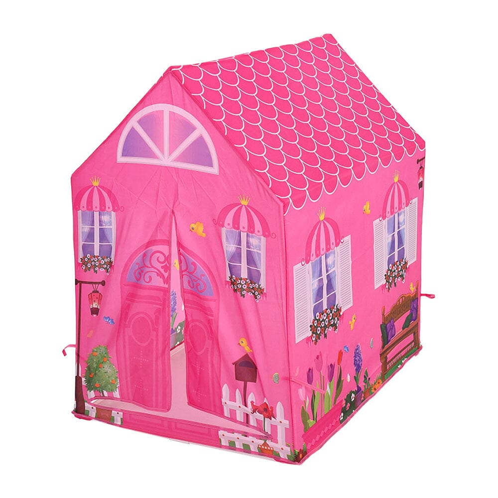 Girls Play Tent Pink Princess Castle Portable Playhouse - House Comfort