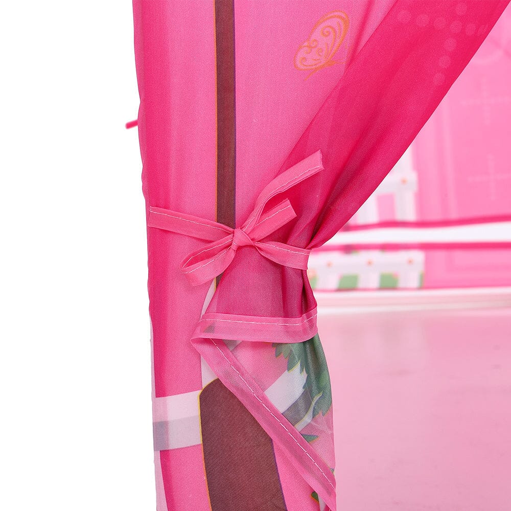 Girls Play Tent Pink Princess Castle Portable Playhouse - House Comfort