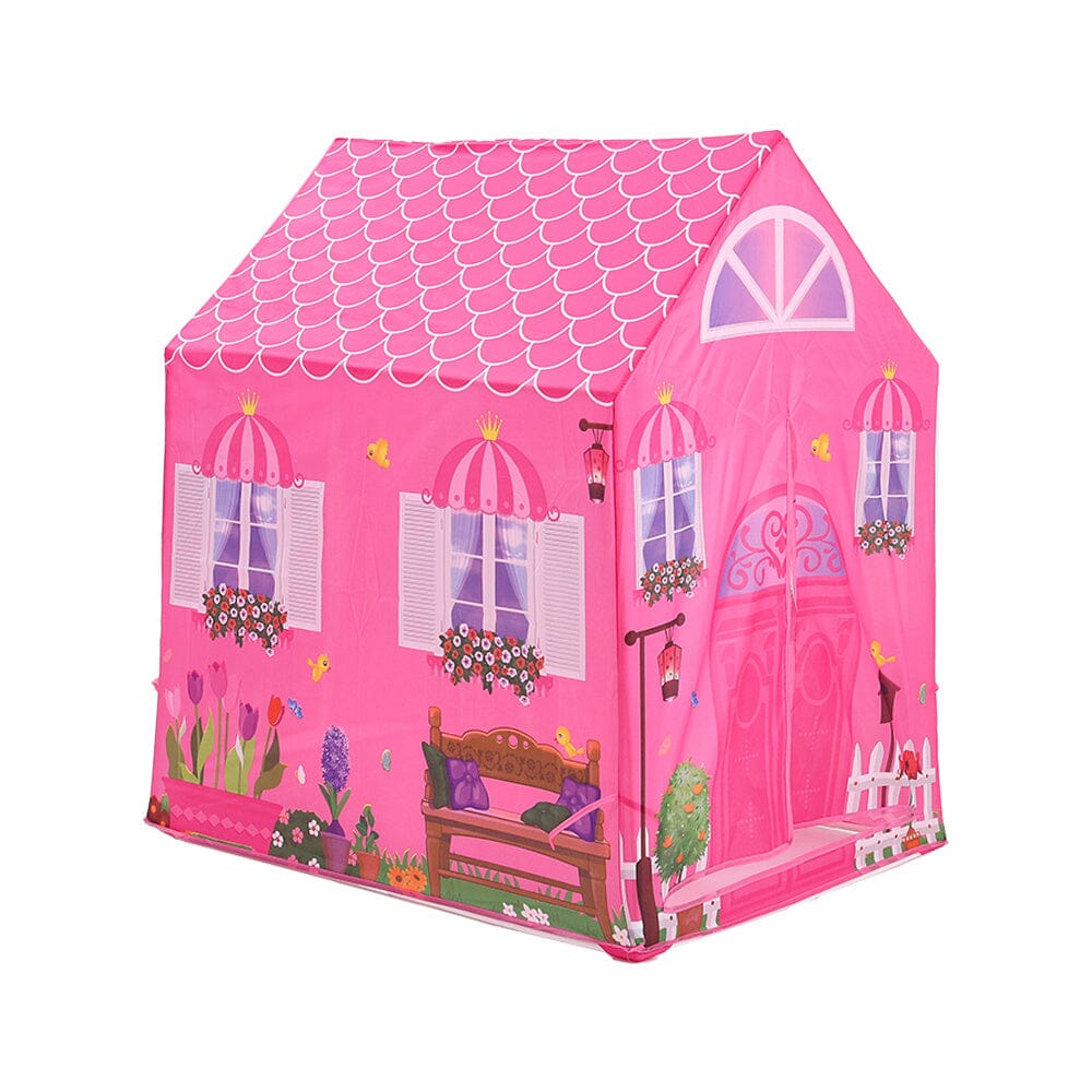 Girls Play Tent Pink Princess Castle Portable Playhouse - House Comfort
