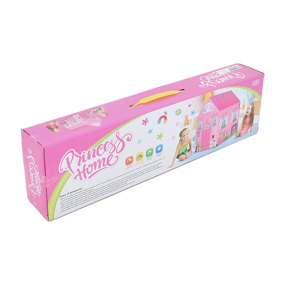 Girls Play Tent Pink Princess Castle Portable Playhouse - House Comfort