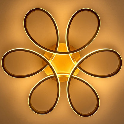 Golden Frame Modern Cool White LED Chandelier Ceiling Light - House Comfort