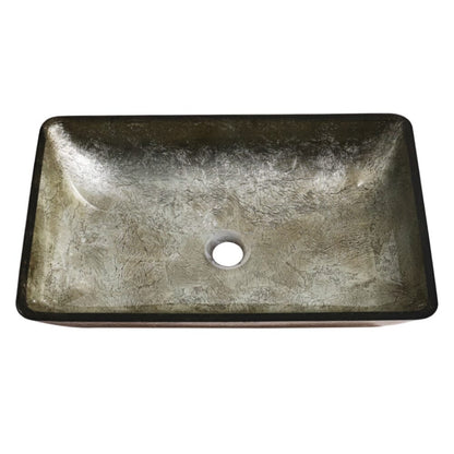 Golden/Blue Tempered Glass Bathroom Art Design Sink - House Comfort