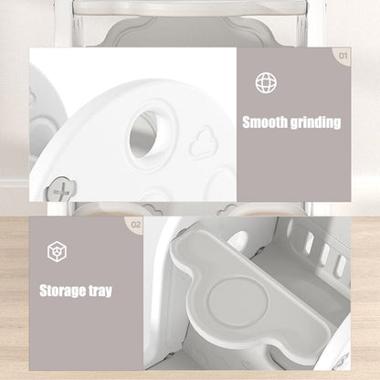 Grey Floor Standing Toddler Rocking Chair Plastic Toy - House Comfort