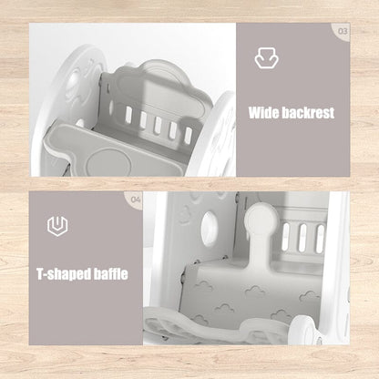 Grey Floor Standing Toddler Rocking Chair Plastic Toy - House Comfort