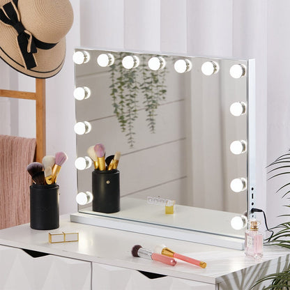 Hollywood LED Vanity Mirror with Bluetooth White - House Comfort
