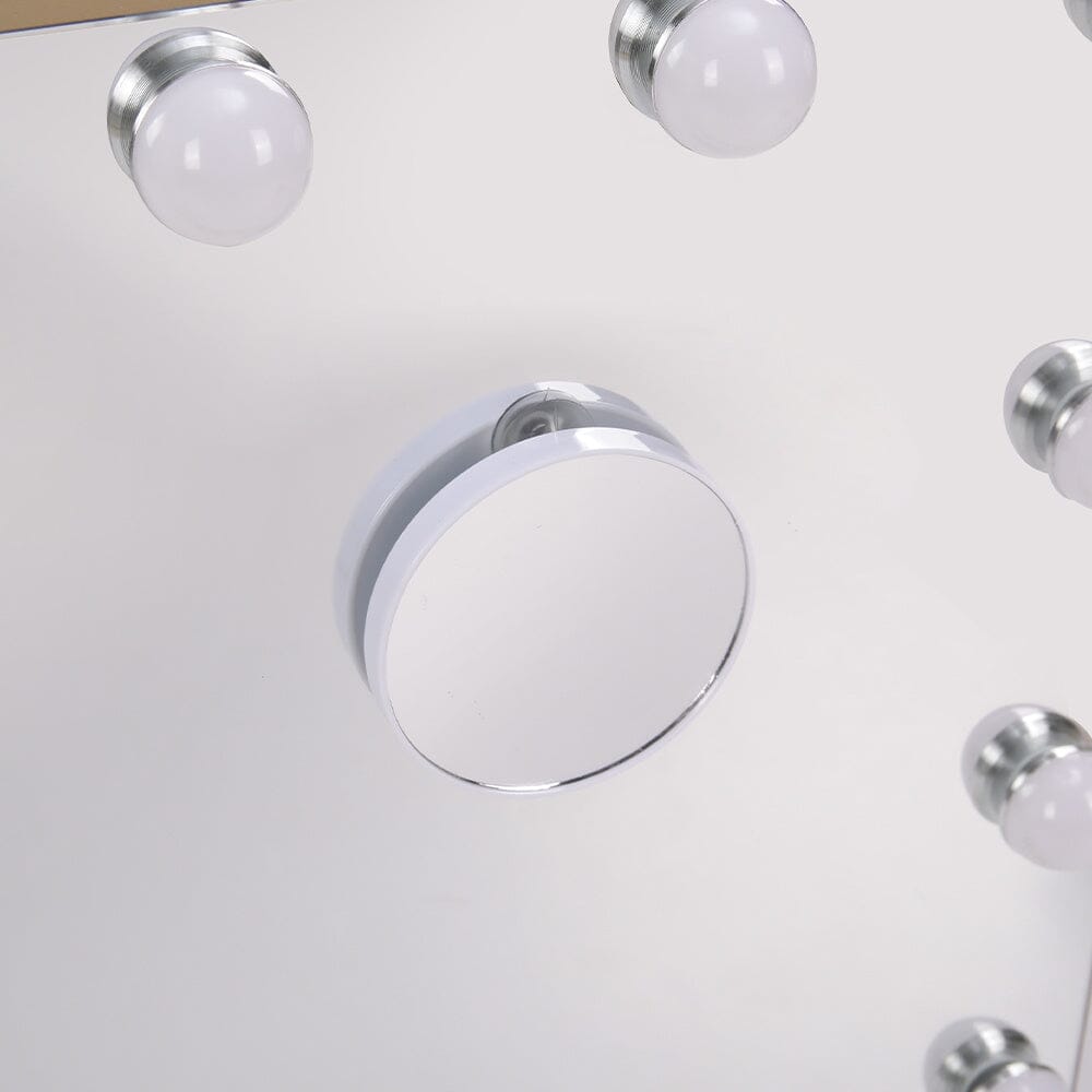 Hollywood Lighted Rectangle LED Metal Makeup Mirror - House Comfort