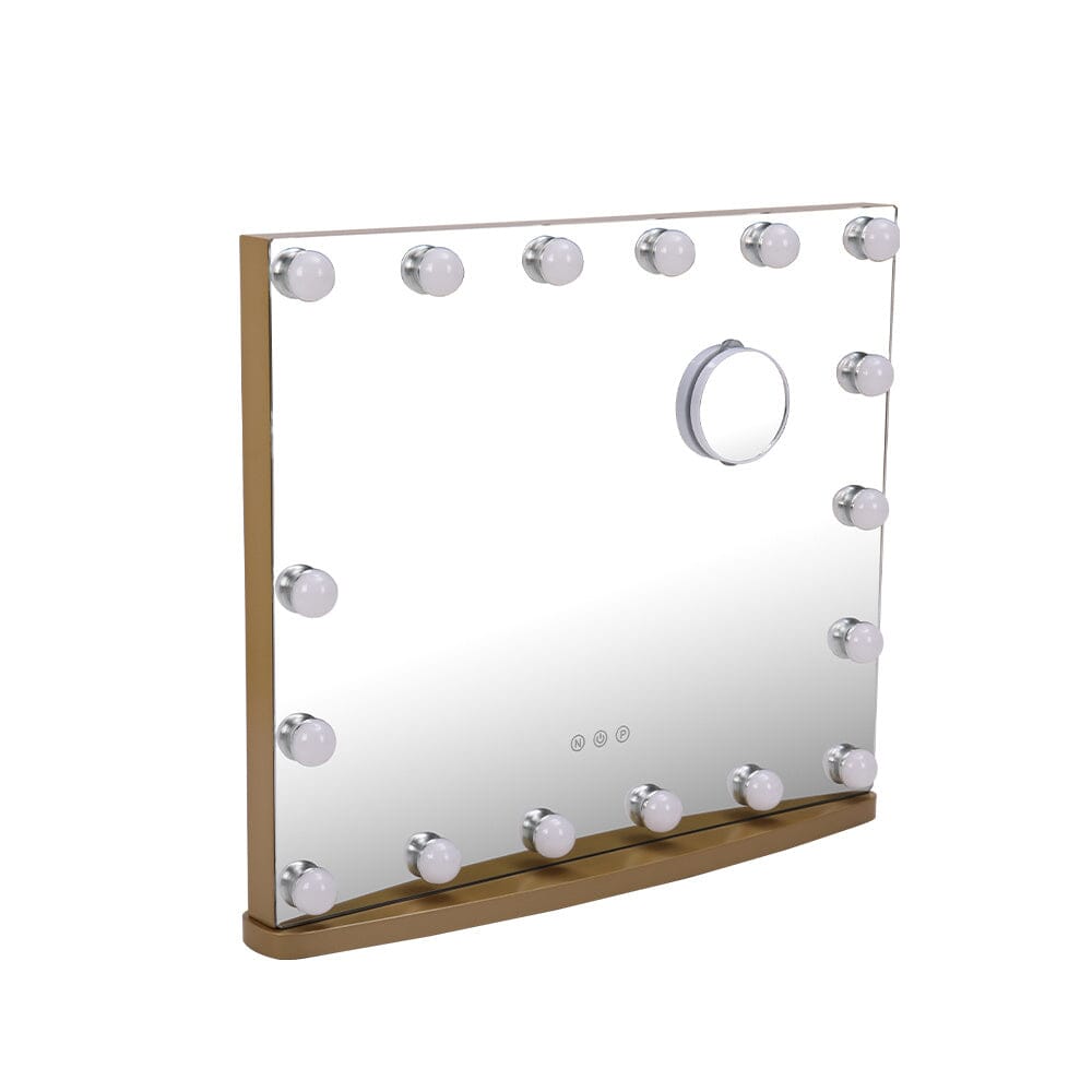 Hollywood Lighted Rectangle LED Metal Makeup Mirror - House Comfort