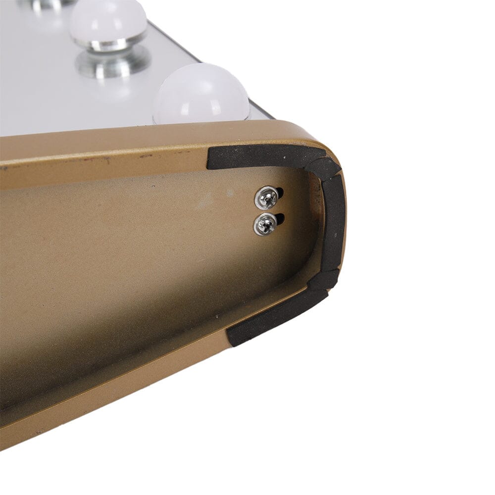 Hollywood Lighted Rectangle LED Metal Makeup Mirror - House Comfort