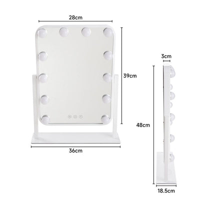 Hollywood Vanity Makeup Mirror with 12 Bulbs - House Comfort