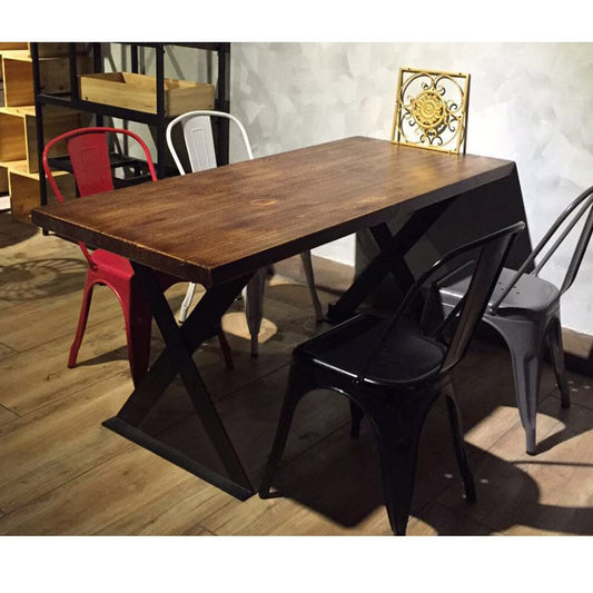 Industrial Heavy Duty X Shape Iron Table Legs - House Comfort