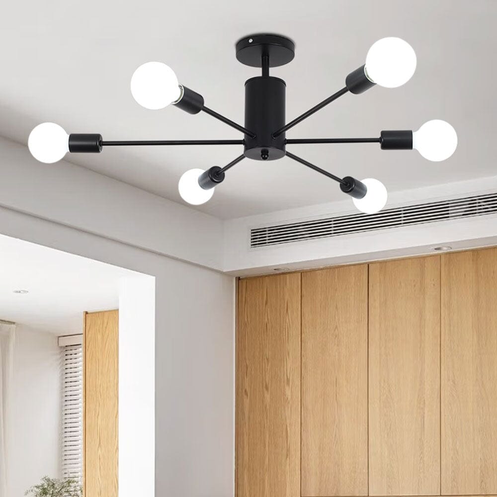 Industrial Style 6 - Light Ceiling Light - House Comfort