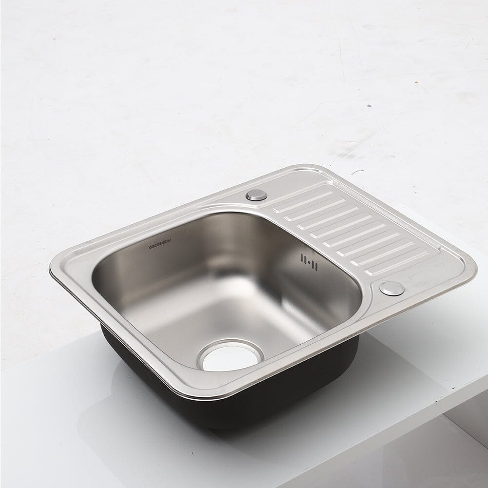 Inset Kitchen Sink Single Bowl Sink with Faucet Aperture - House Comfort