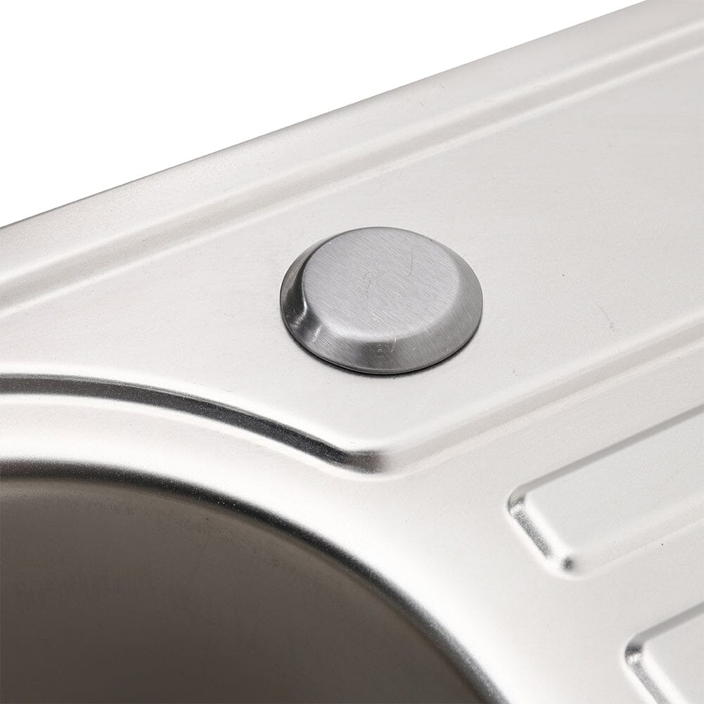 Inset Kitchen Sink Single Bowl Sink with Faucet Aperture - House Comfort