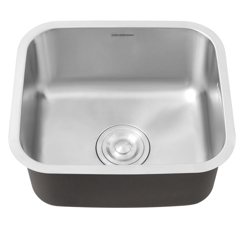 Inset Single Bowl Sink Stainless Steel Kitchen Deep Sinks Large Capacity - House Comfort