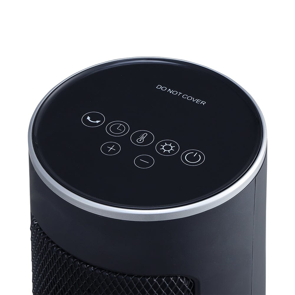 Intellectual Black Electric PTC Ceramic Heater with Remote Control - House Comfort