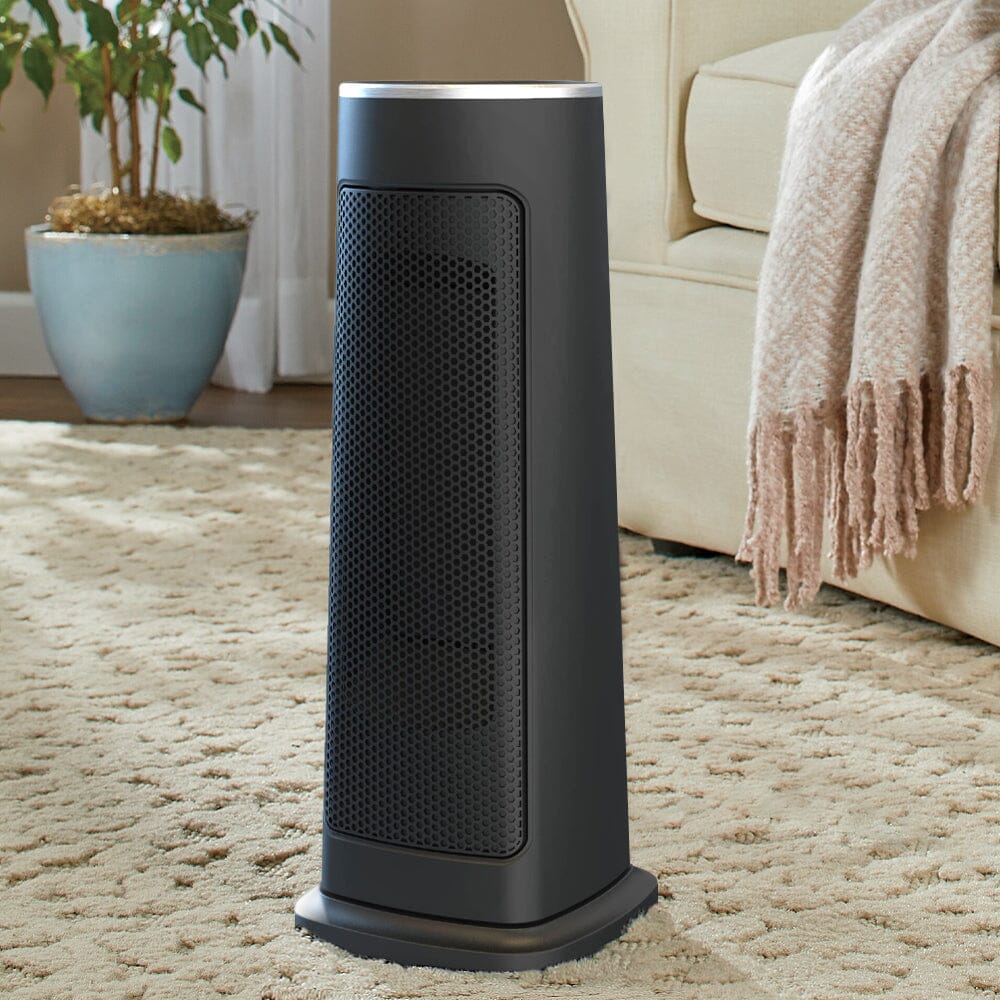Intellectual Black Electric PTC Ceramic Heater with Remote Control - House Comfort