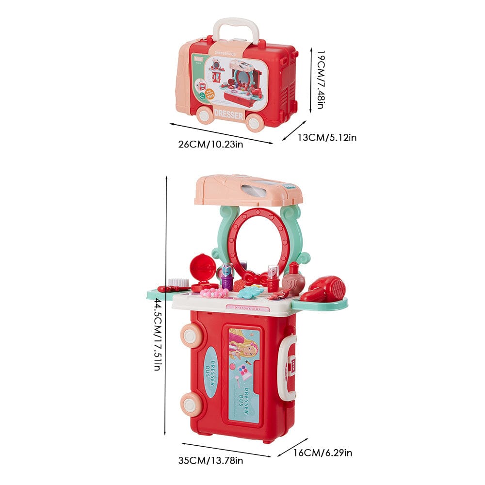 Joyful Bus Vanity Table for Kids - House Comfort