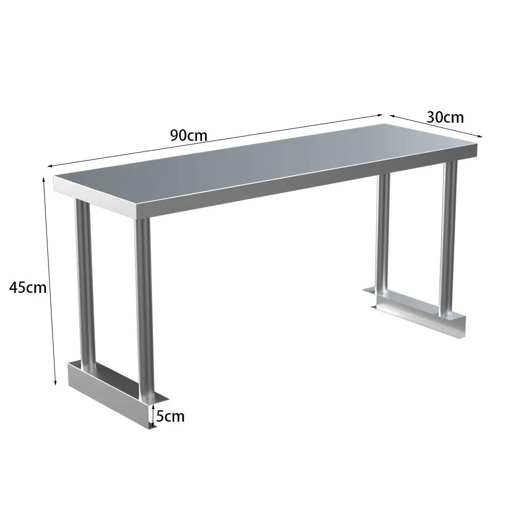 Kitchen Prep Table Over Shelf Single Double Tier Overshelf - House Comfort