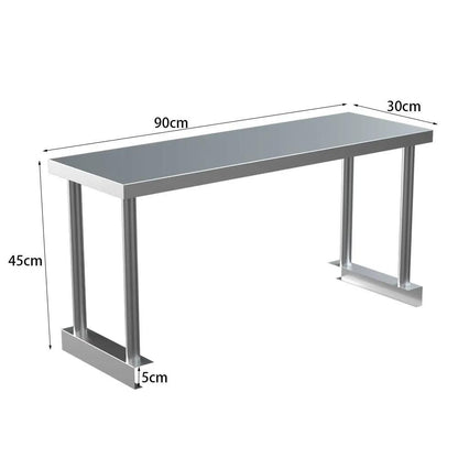 Kitchen Prep Table Over Shelf Single Double Tier Overshelf - House Comfort