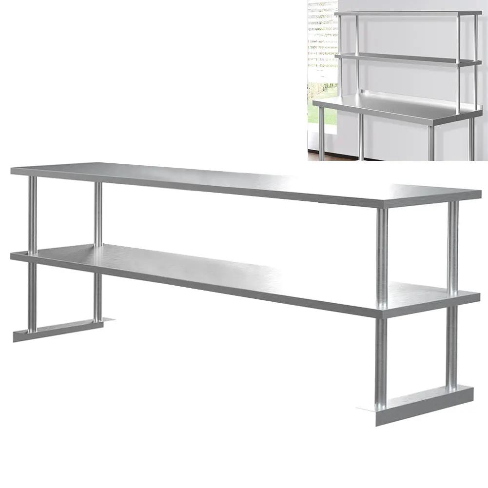 Kitchen Prep Table Over Shelf Single Double Tier Overshelf - House Comfort