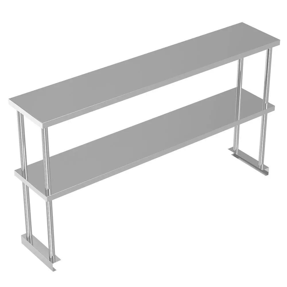 Kitchen Prep Table Over Shelf Single Double Tier Overshelf - House Comfort