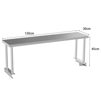Kitchen Prep Table Over Shelf Single Double Tier Overshelf - House Comfort