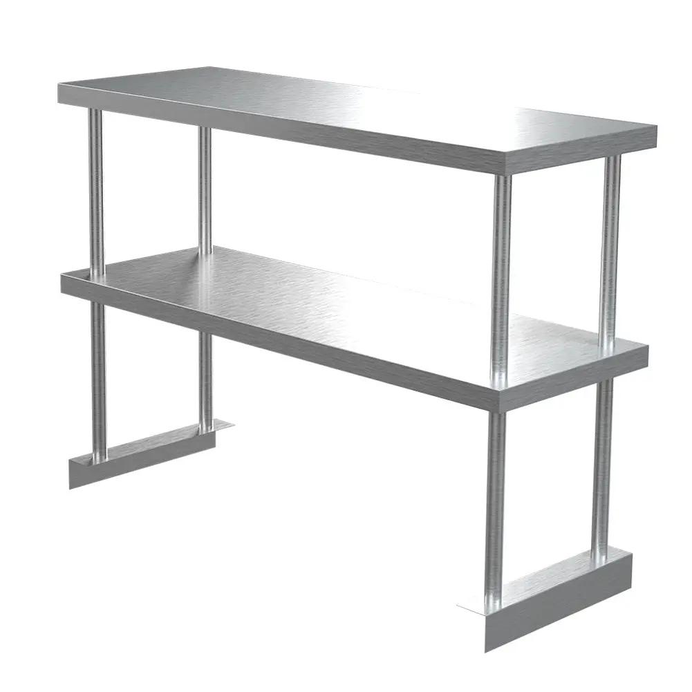Kitchen Prep Table Over Shelf Single Double Tier Overshelf - House Comfort